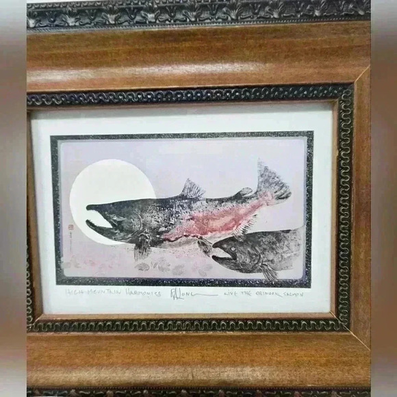 Chinook Salmon framed print - Picture 1 of 10